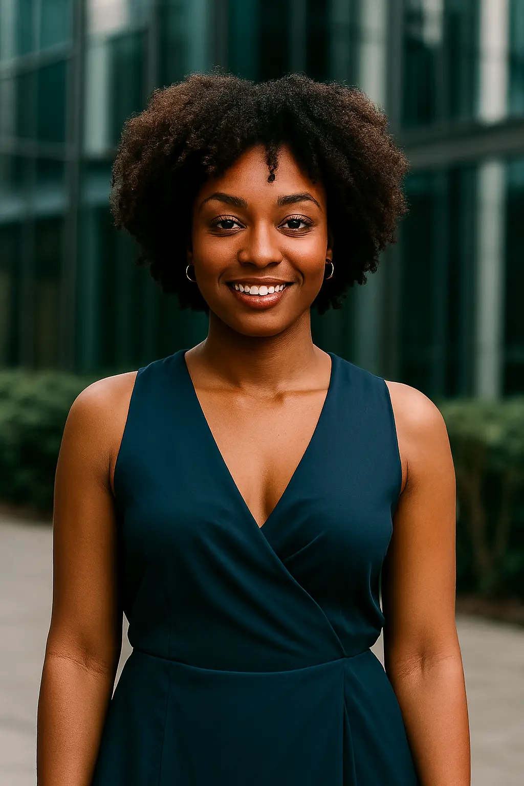 Joana sorrindo após treino online