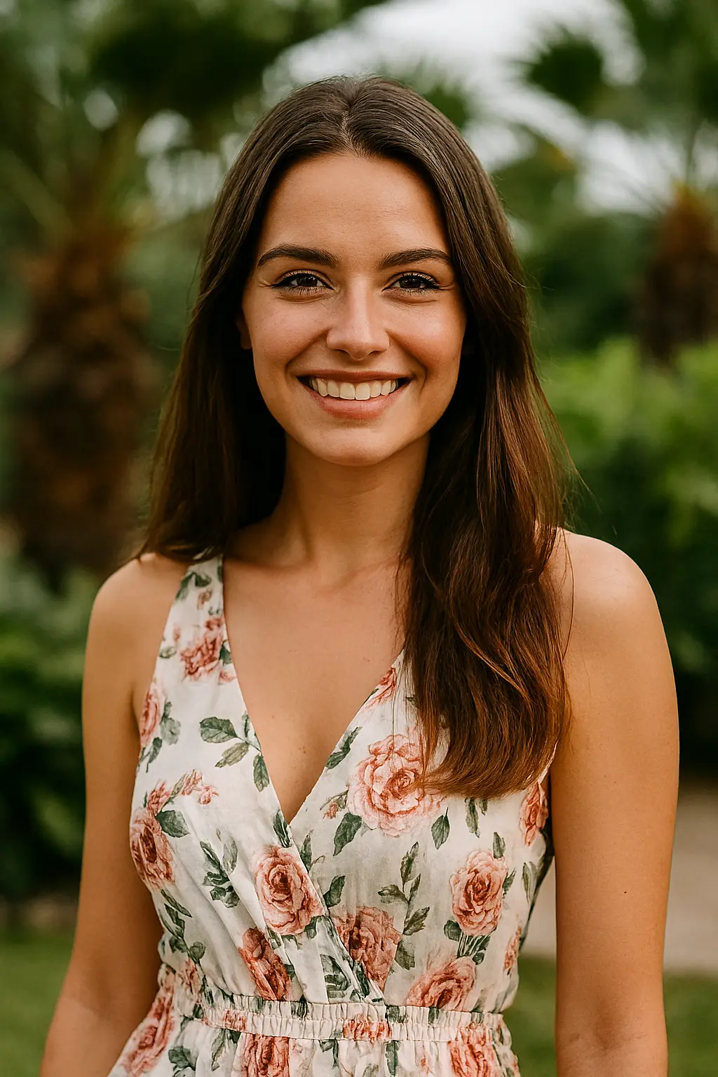 Patrícia em ambiente acolhedor com chá